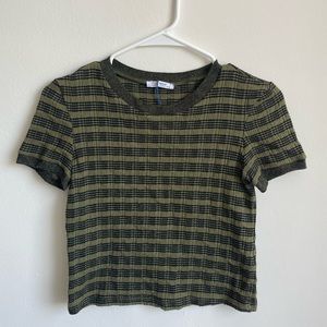 Zara Stripped Crop Top, Size Small